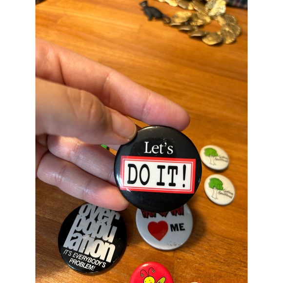 Vintage Hippie Pin Lot Environmentalist Tree Advocate‎ NICAP - Picture 2 of 6